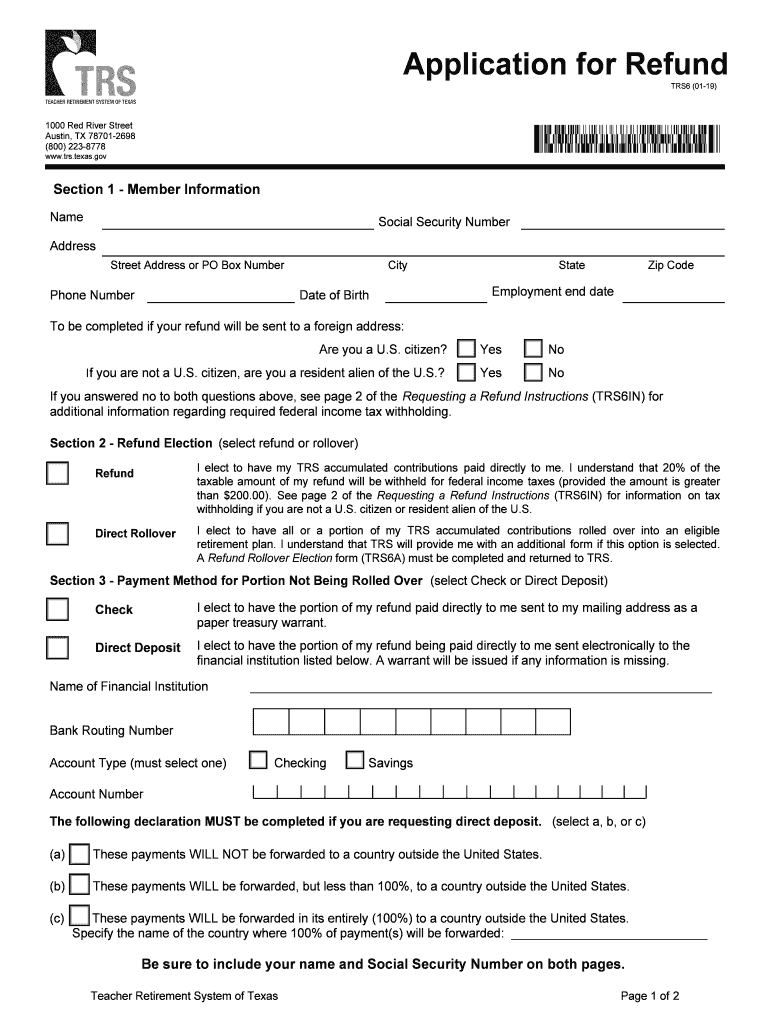 Trs Forms Fill Out amp Sign Online DocHub