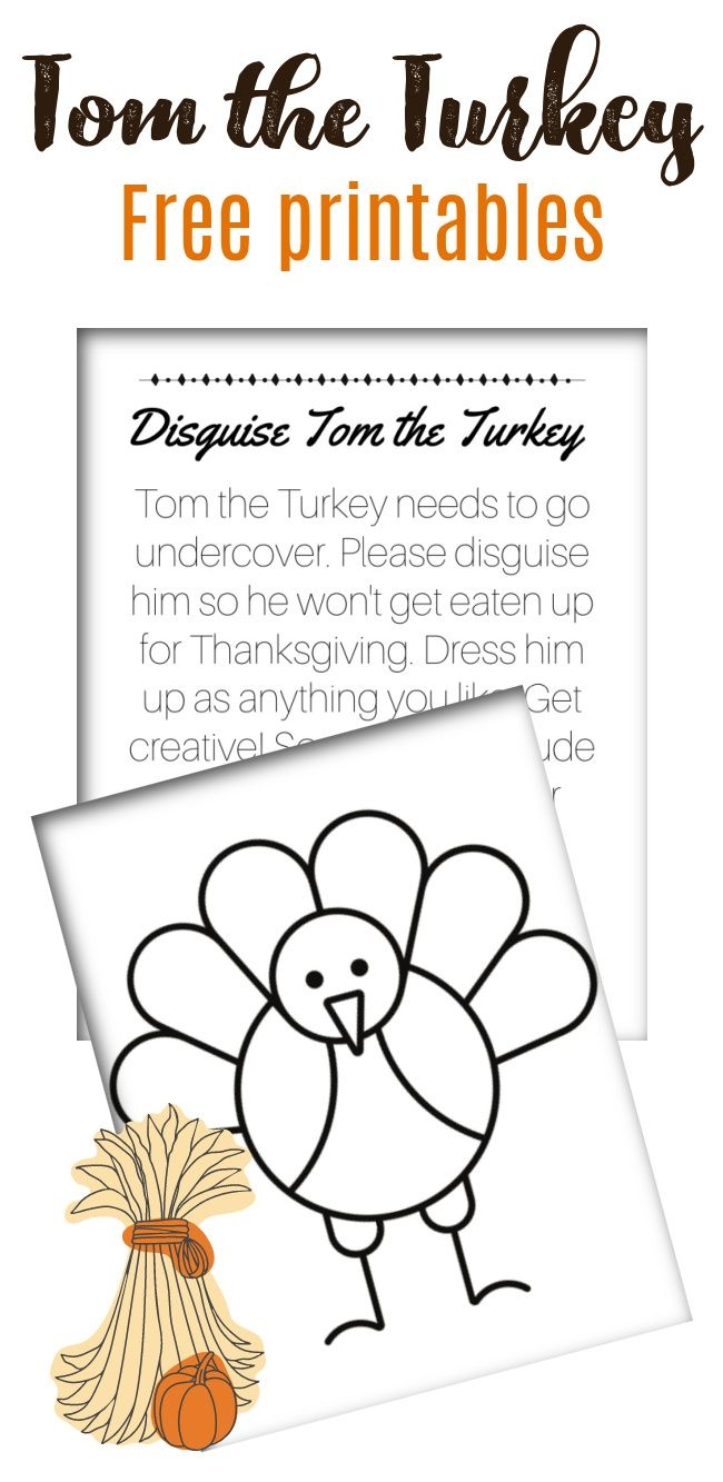Turkey Disguise Template Printable