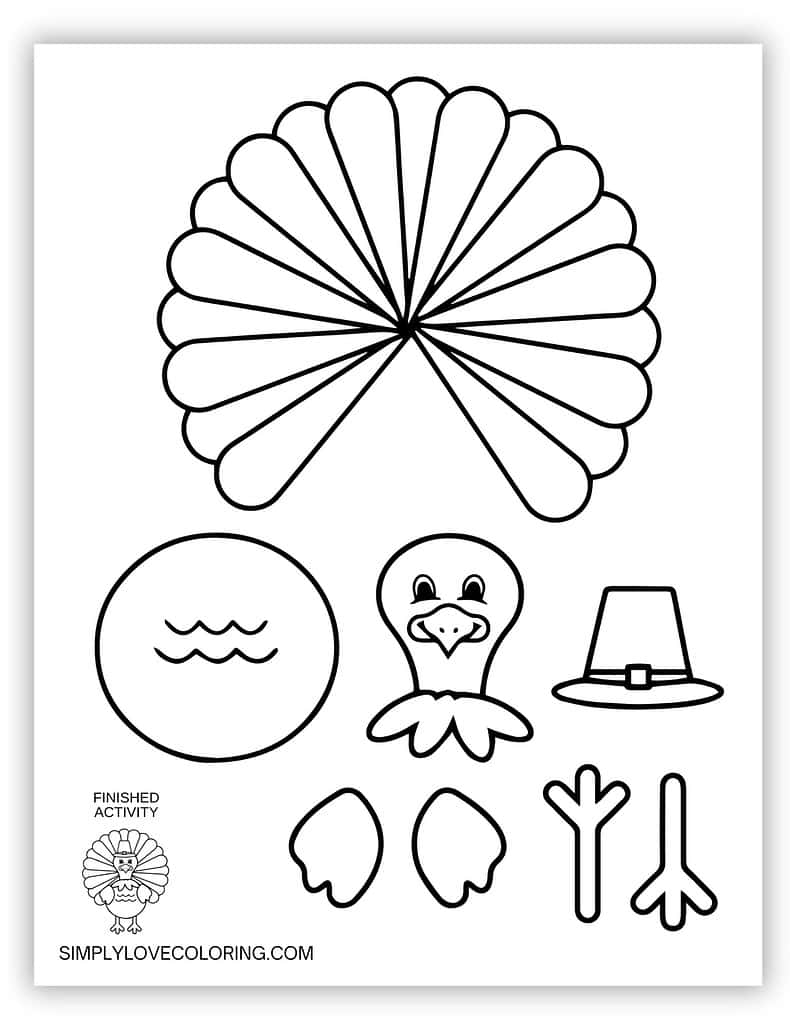 Turkey Template Printable Pdf Free Download