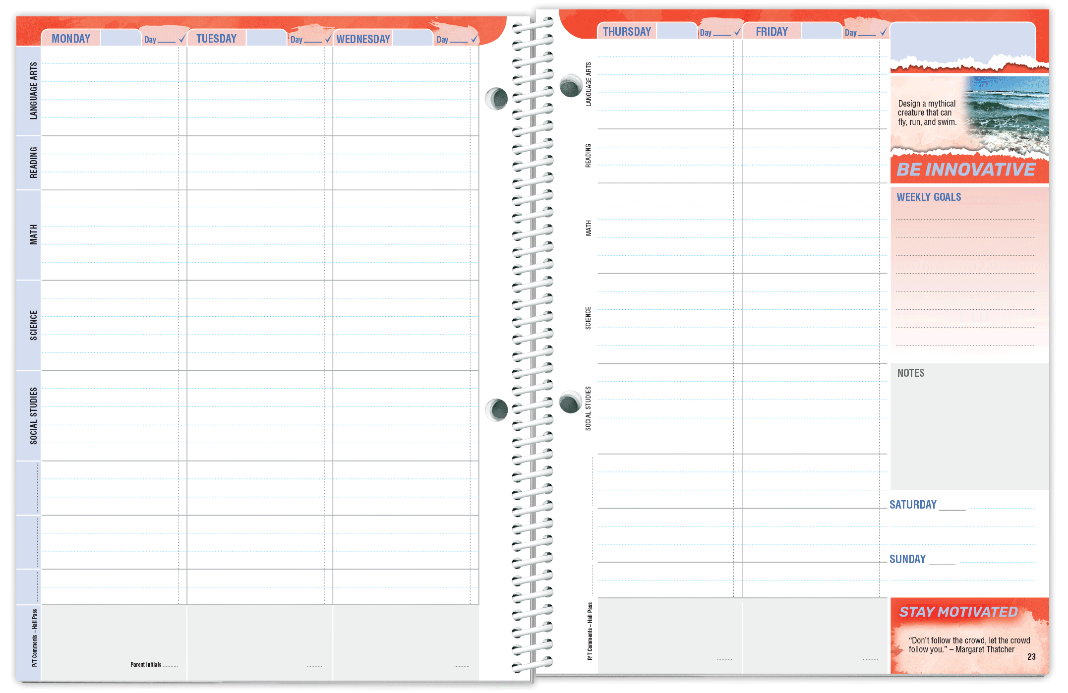 Undated Student Agenda Features amp Pricing School Mate