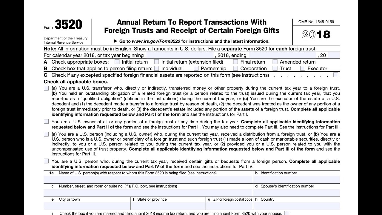 Understanding Form 3520 For Foreign Trusts And Gifts amp Penalties