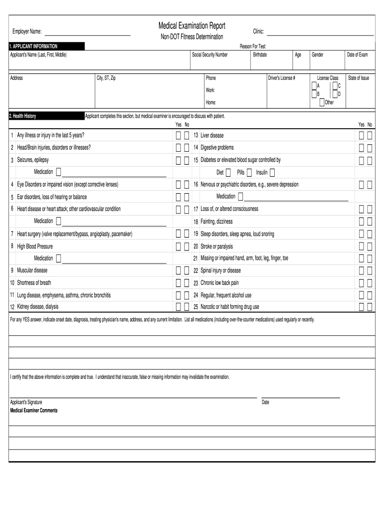 VA Altmed Medical Center Medical Examination Form Fill Online 