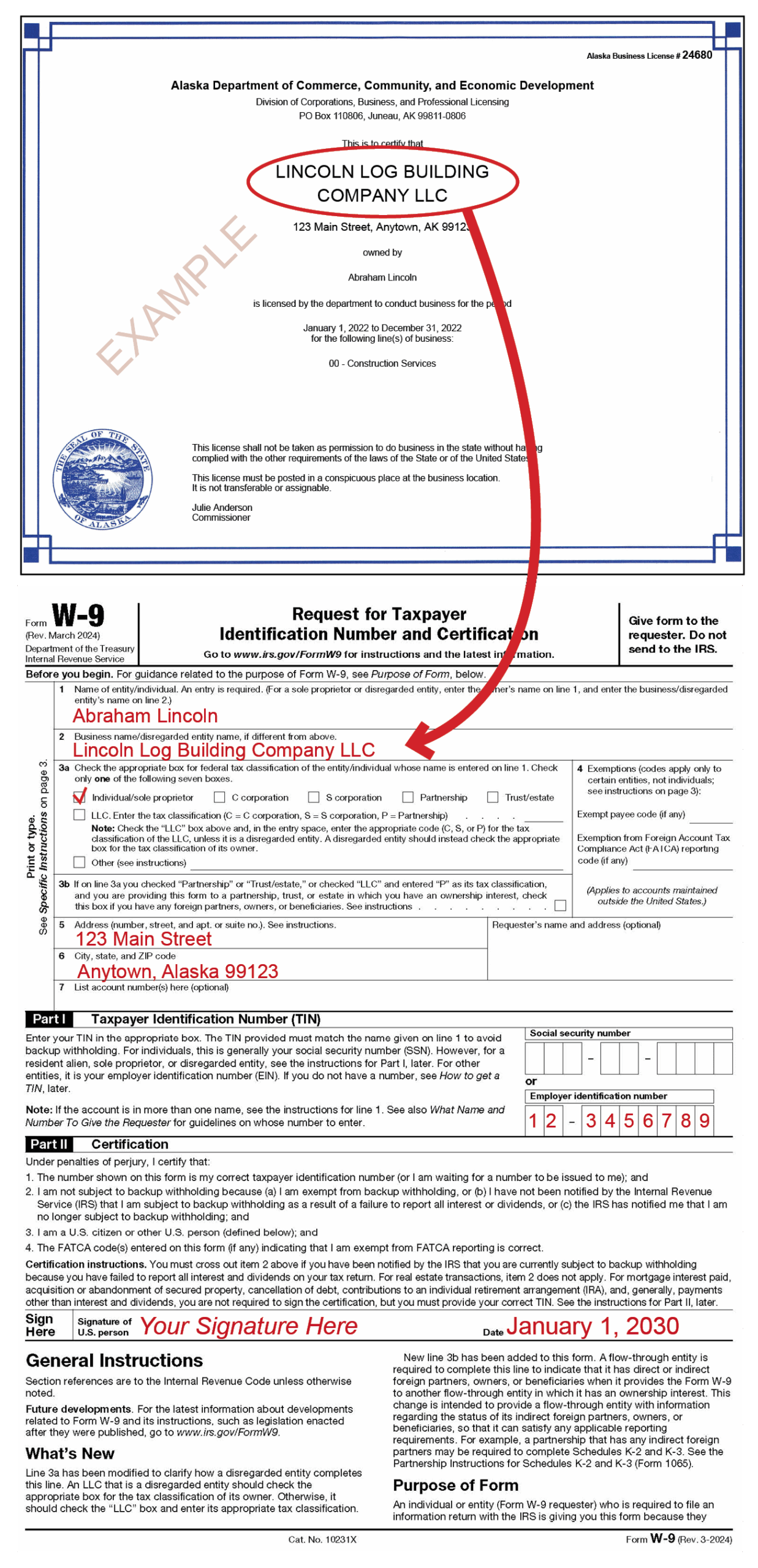 W9 Form Llc