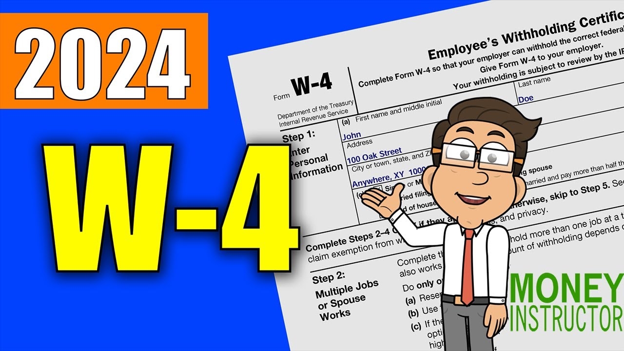 W4 Form 2024 Quick Overview Filling Out The W 4 Tax Form Money Instructor