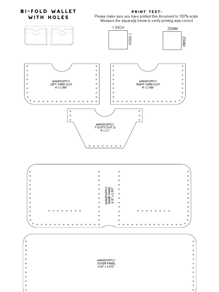 Wallet Crafting Template Guide PDF