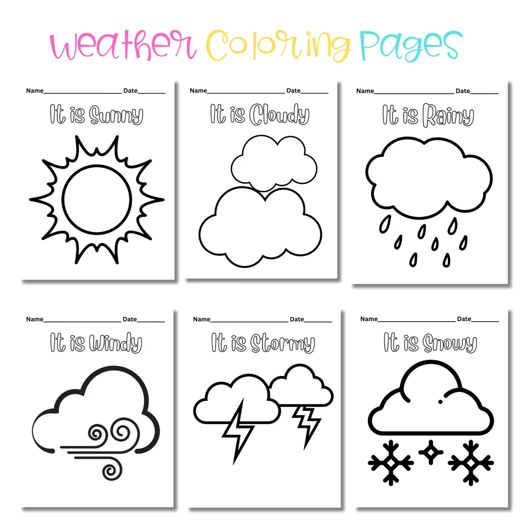 Weather Printables For Kids