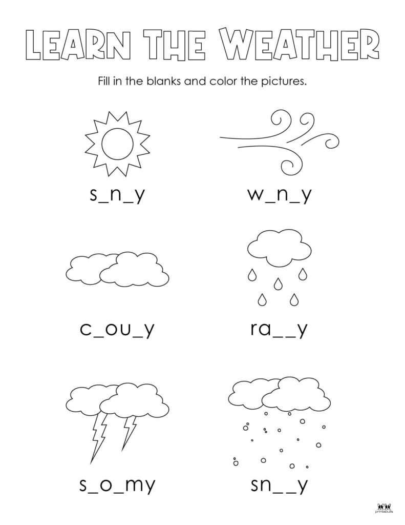 Weather Worksheets amp Printables 50 FREE Pages Printabulls