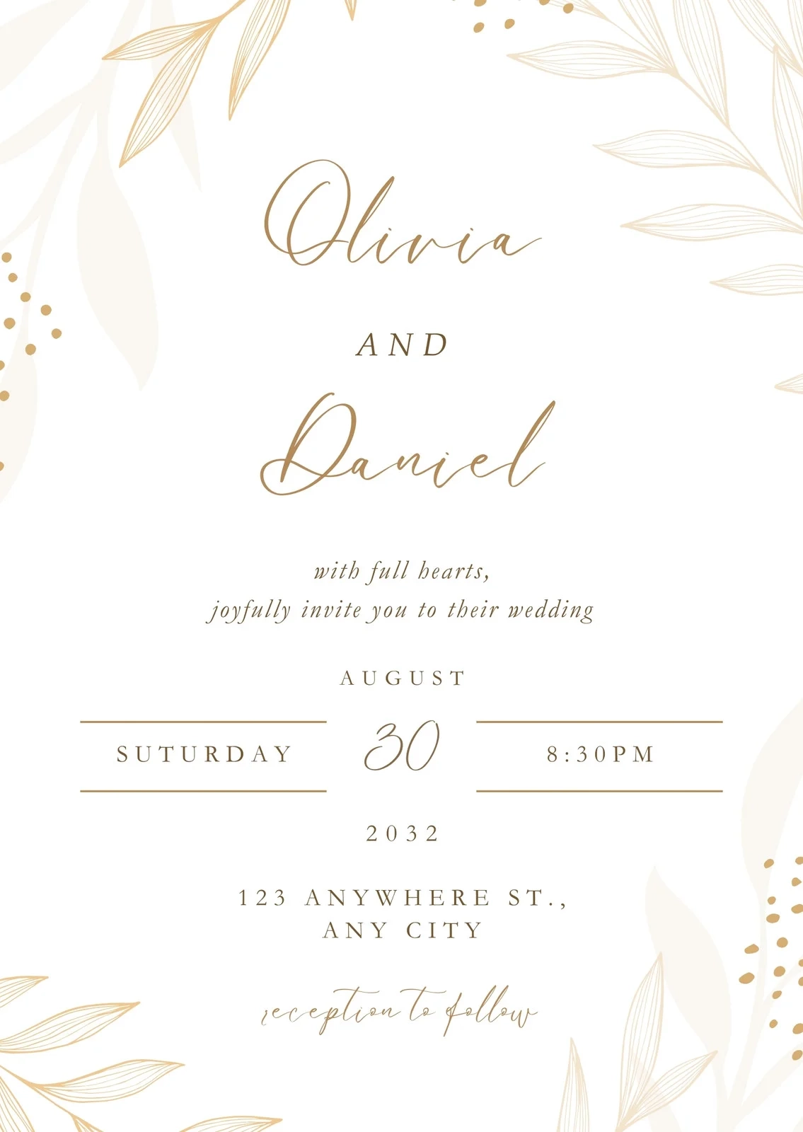 Free Printable Wedding Invitation Templates