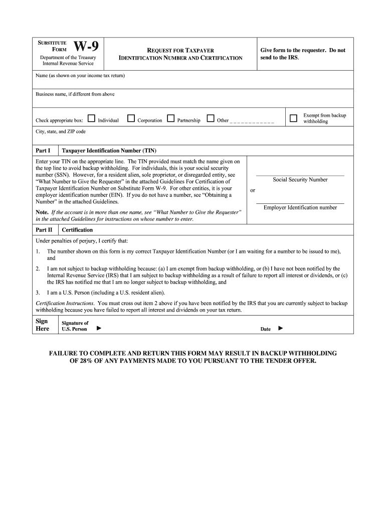 What Is A W9 Fill Out amp Sign Online DocHub