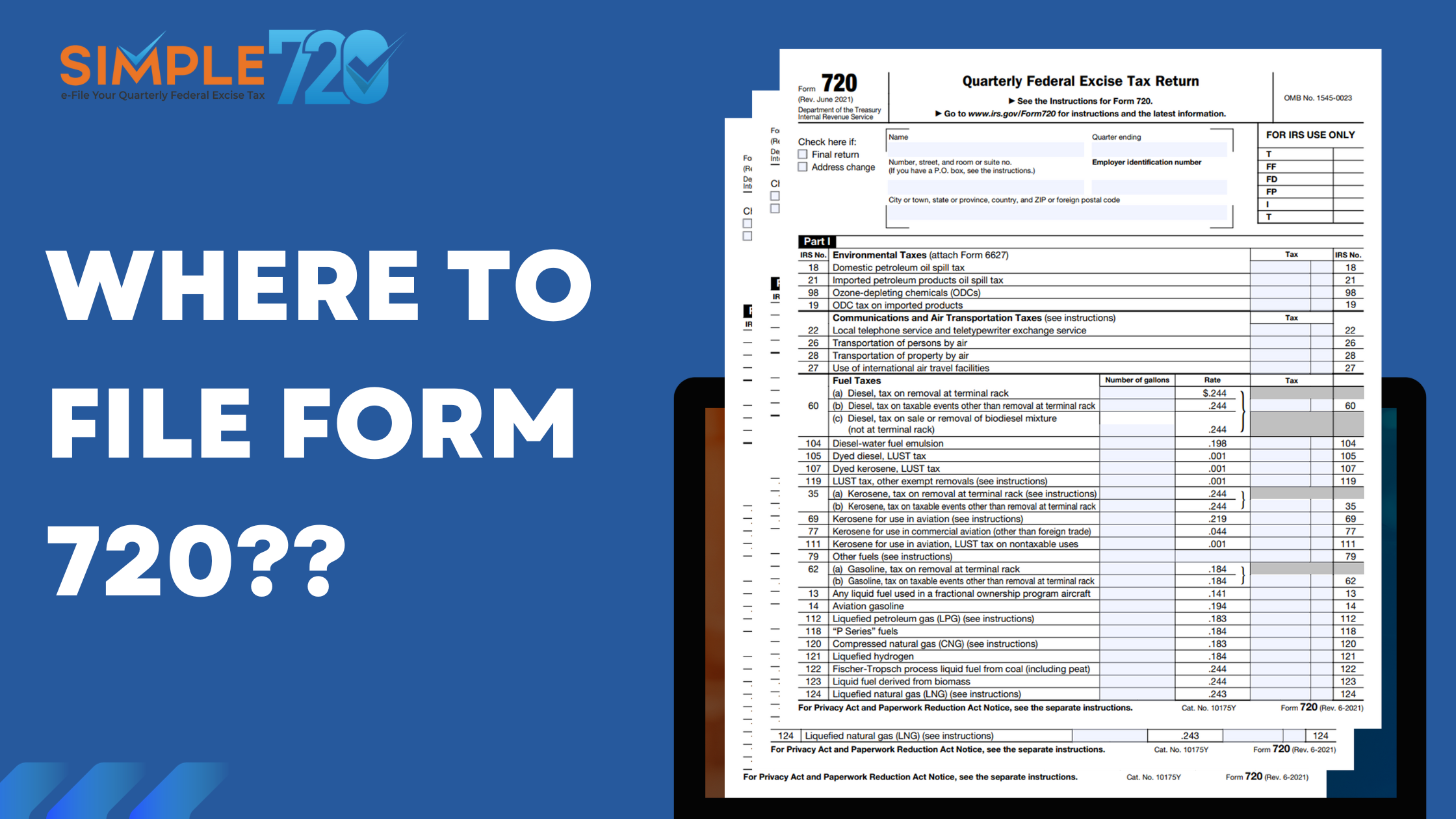 Federal Tax Form 720