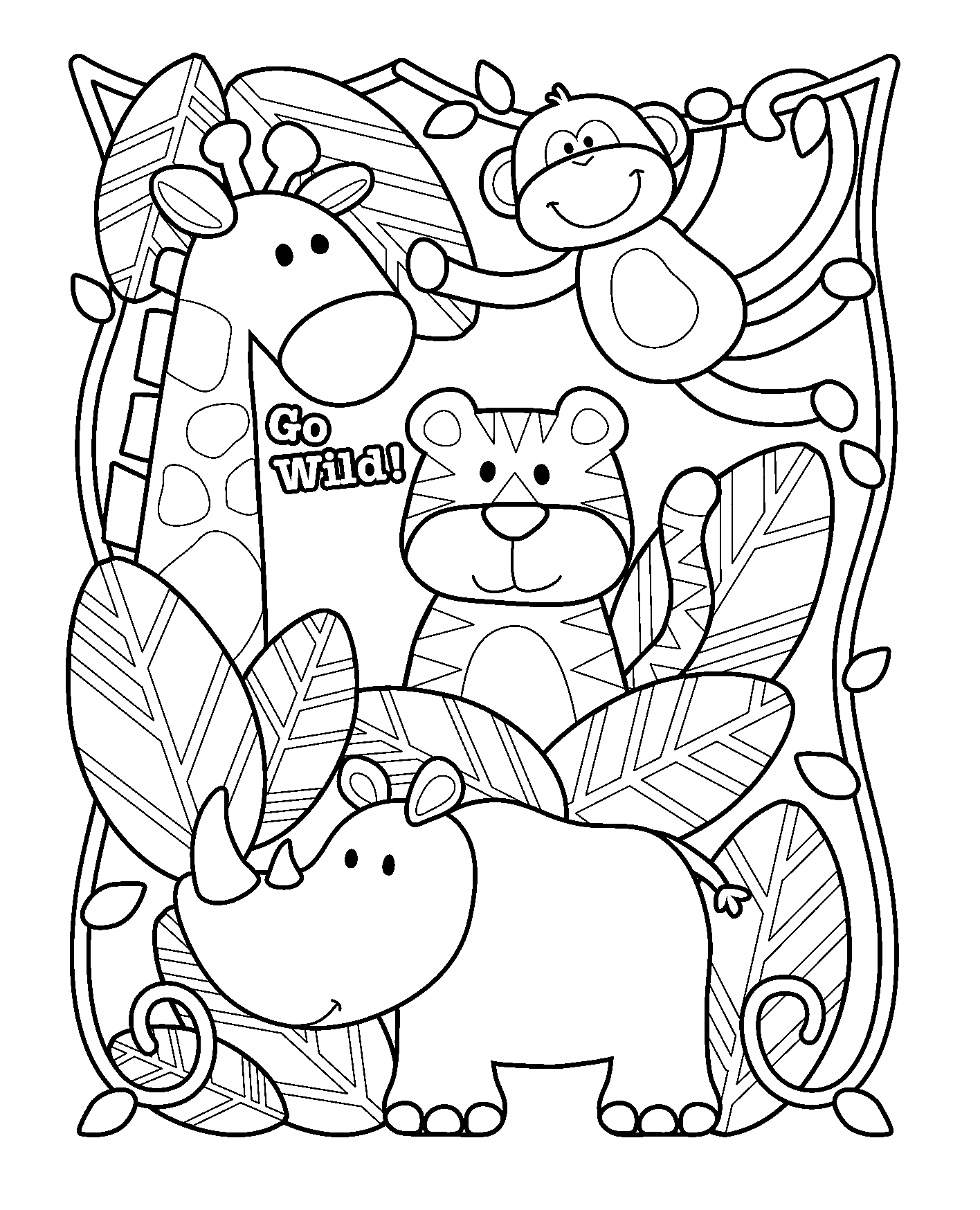 Printable Zoo Coloring Sheets