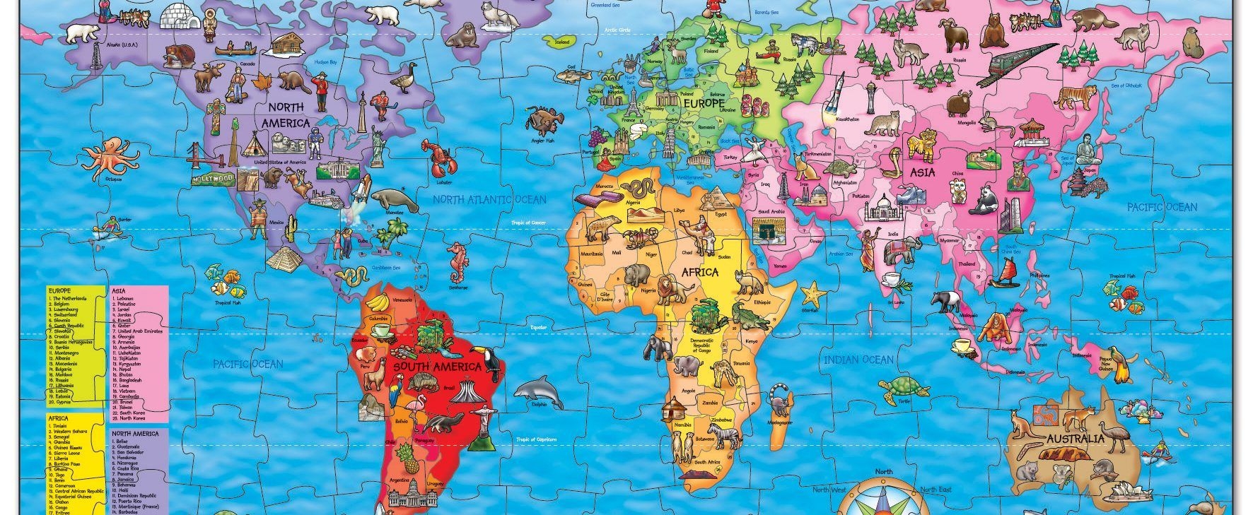 Free Printable Map Puzzles