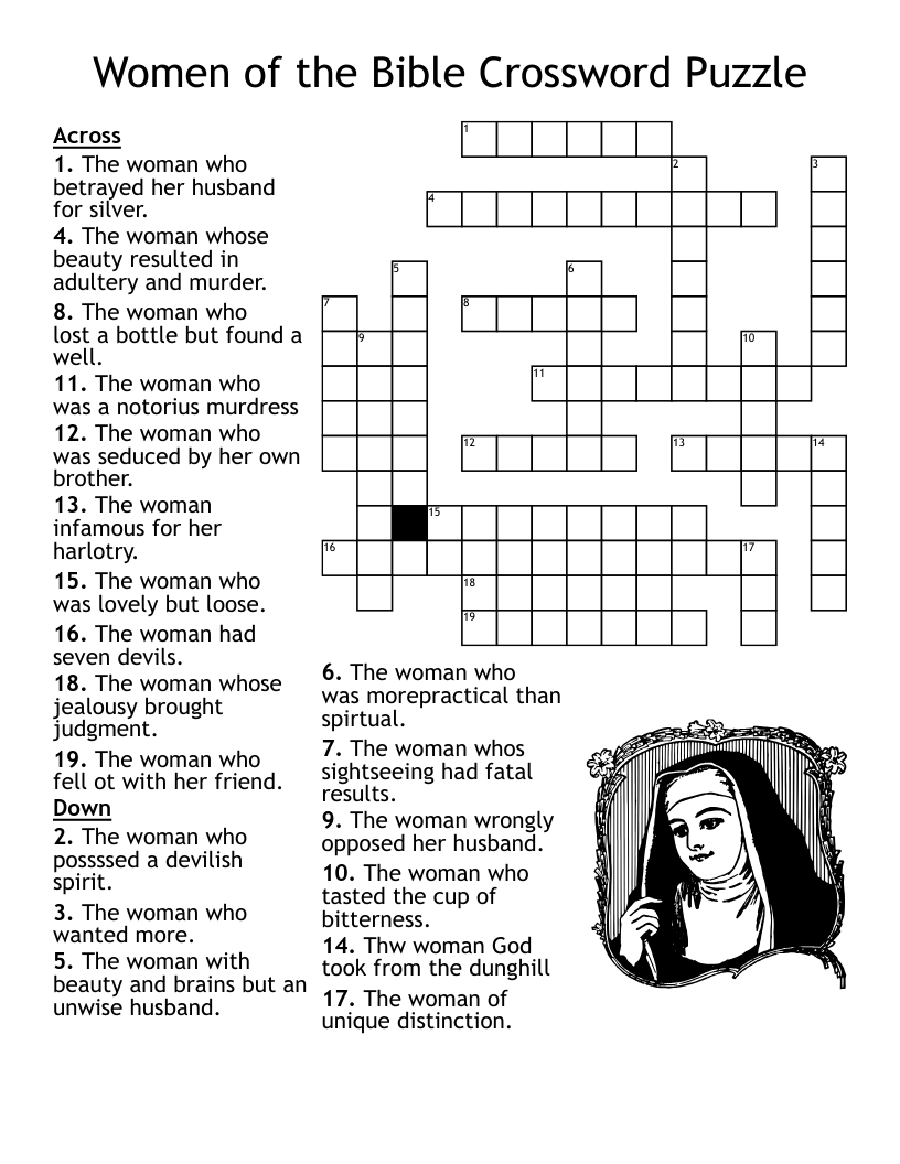 Printable Biblical Crossword Puzzles
