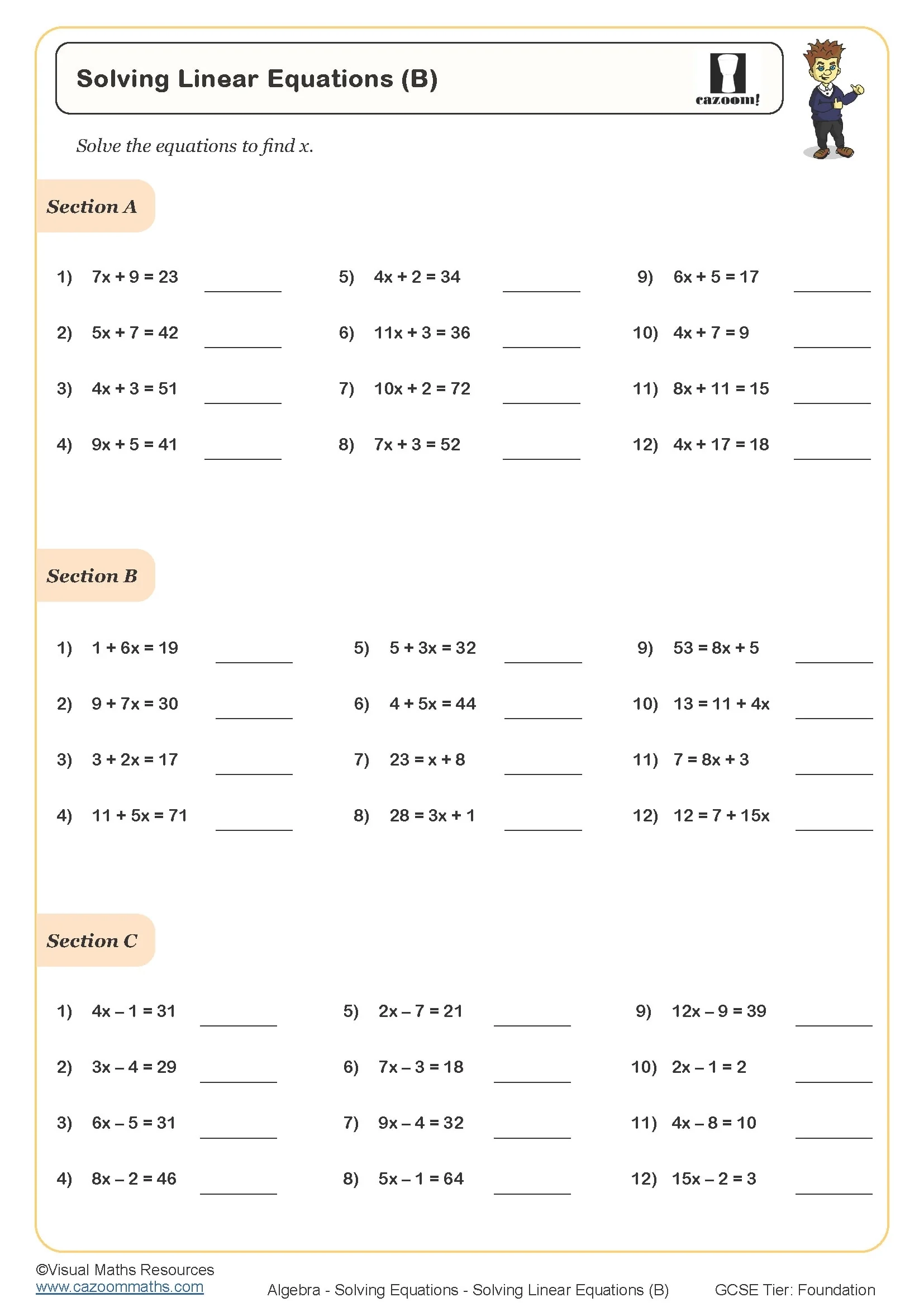 Year 8 Maths Worksheets Free Printable PDF Year 8 Worksheets